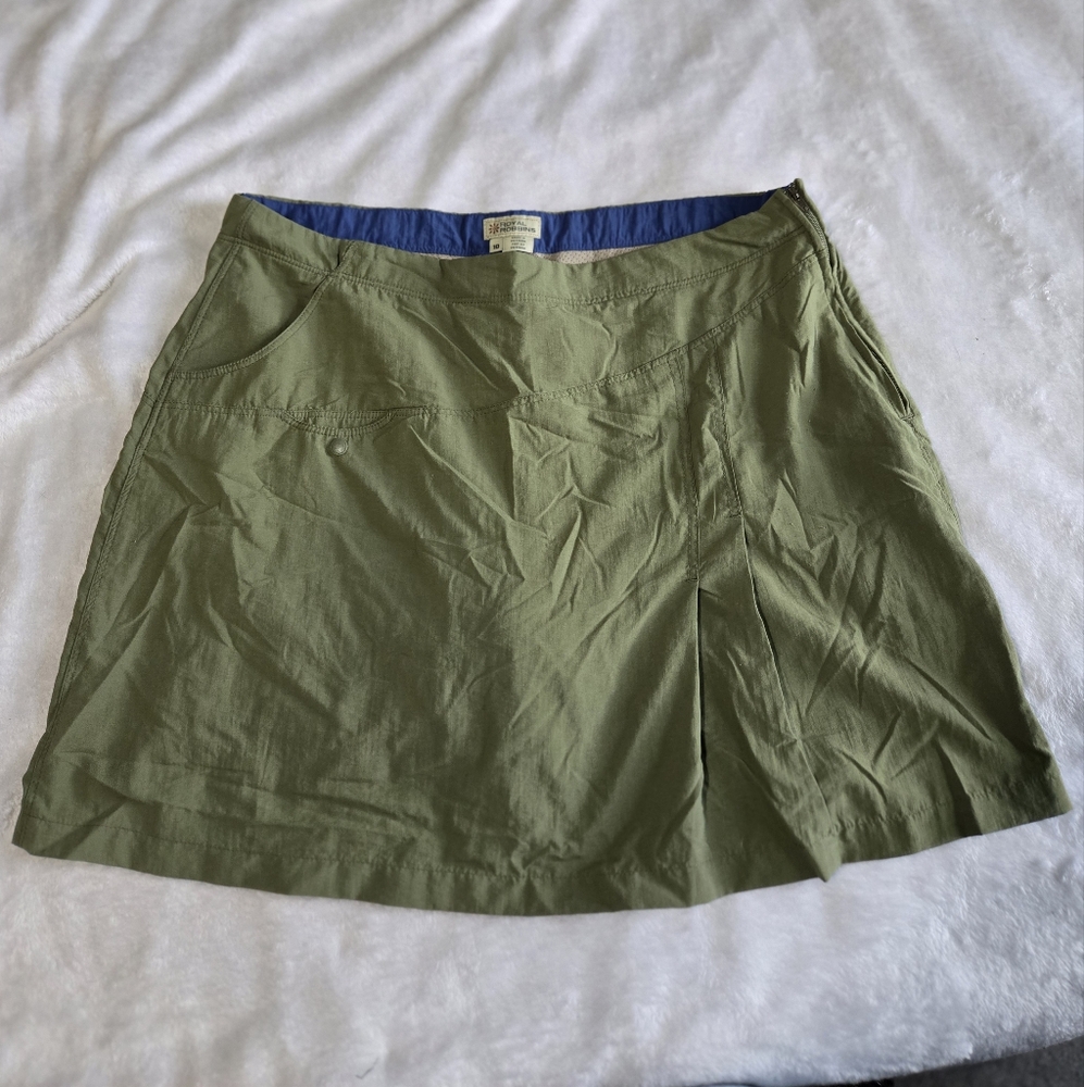 Royal Robbins Green Mini A-line Skirt with Slit for Casual Wear Womens 10